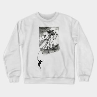 Victorian War of The Worlds Etching Crewneck Sweatshirt